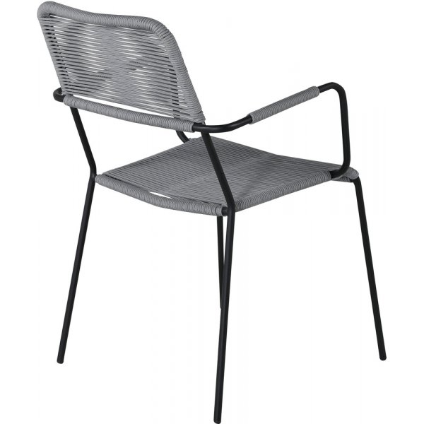 Lindos karmstol - Gr/Svart