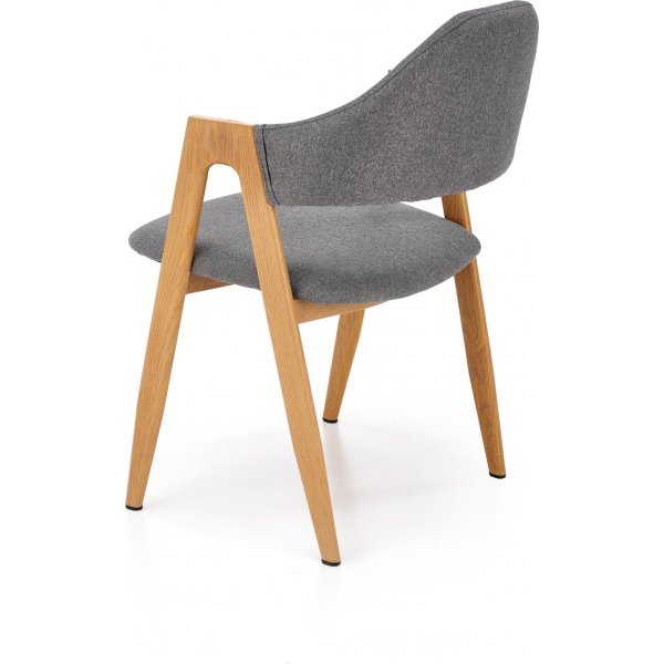 Chaise de salle  manger Kamilla - Gris + Pieds de meubles