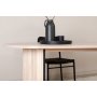Asplunda matbord 200 cm - Whitewash/svart