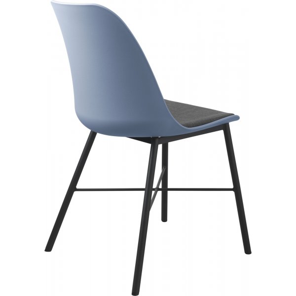 Chaise Oman bleu tourterelle avec coussin d'assise Chaise Oman bleu tourterelle avec coussin d'assise