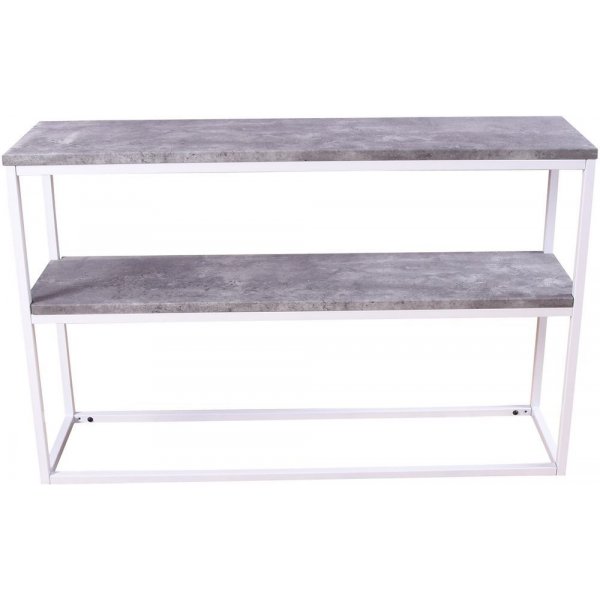 Charlotte konsolbord 110x 30 cm - Betongimitation/vit Charlotte konsolbord 110x 30 cm - Betongimitation/vit