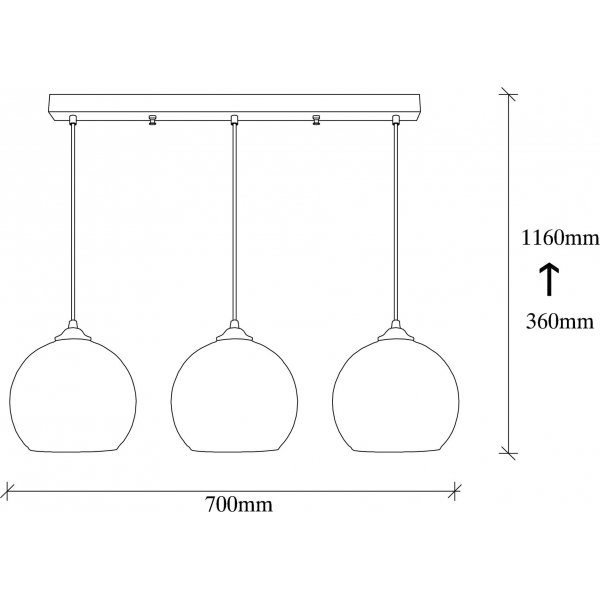 Plafonnier Camini 872 - Noir/miel Plafonnier Camini 872 - Noir/miel