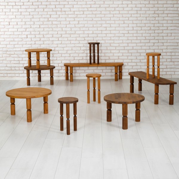 Table basse Ida Ø70 cm - Châtaignier Table basse Ida Ø70 cm - Châtaignier