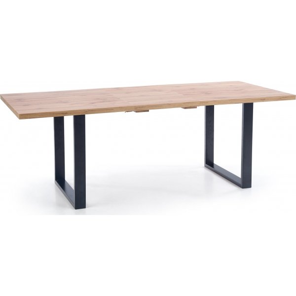 Table à manger Kasady 135-185 cm - Chêne Wotan/noir Table à manger Kasady 135-185 cm - Chêne Wotan/noir