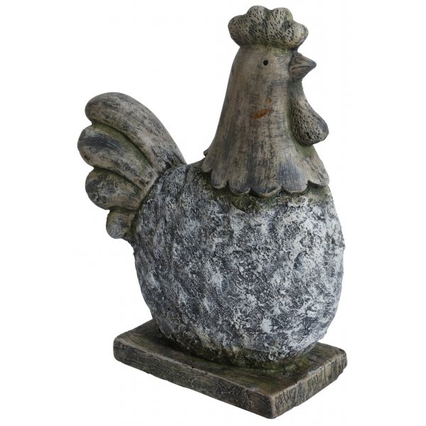 Trdgrdskonst sittande Tupp - H36 cm