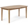 Torkelson Allegro matbord (Bgform) 162-212 cm - Massiv oljad ek natur