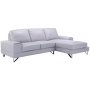 Halmby L-soffa divan vnster - Ljusgr
