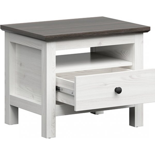 Hesen nachtkastje - Wit/zwart