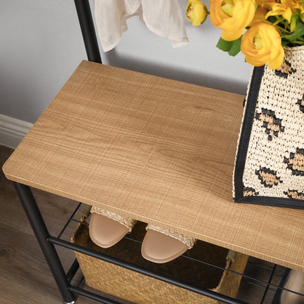 Meuble d'entrée Kuranda - Beige/noir Meuble d'entrée Kuranda - Beige/noir