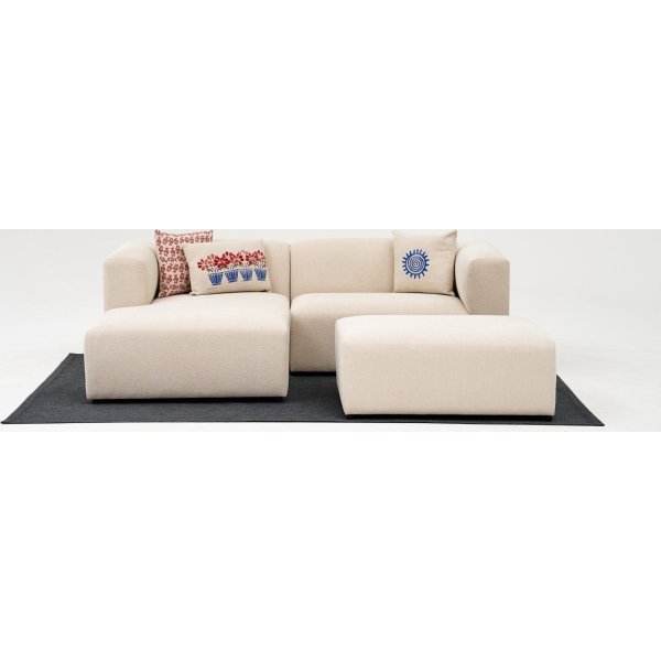 Linden mini divansoffa vänster - Cream Linden mini divansoffa vänster - Cream
