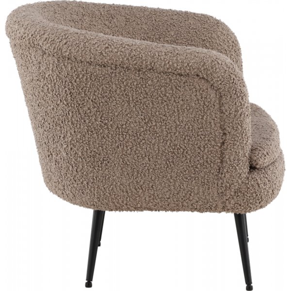 Fauteuil Nordkoster - Noir/beige fonc