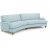 Soffa 300 cm - Ljusbl - Howard Luxor