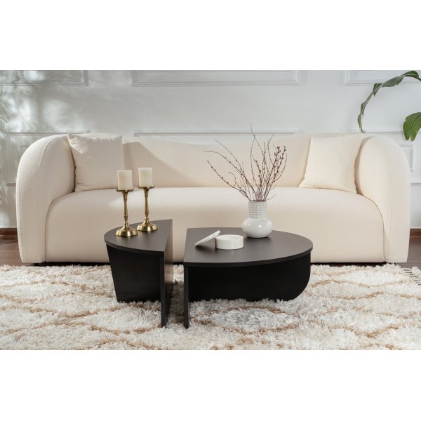 Orion soffbord 90 x 90 cm - Trä/svart Orion soffbord 90 x 90 cm - Trä/svart