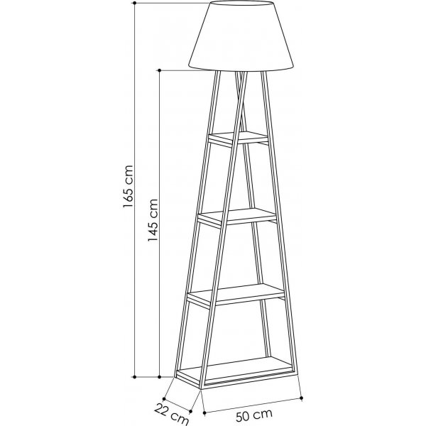 Pal golvlampa - Antracit/svart