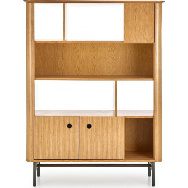 Bibliothèque Giga 117 cm - Chêne/noir Bibliothèque Giga 117 cm - Chêne/noir