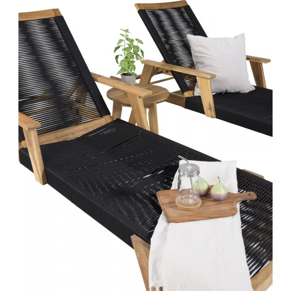 Little John loungegrupp - Svart/Natur Little John loungegrupp - Svart/Natur