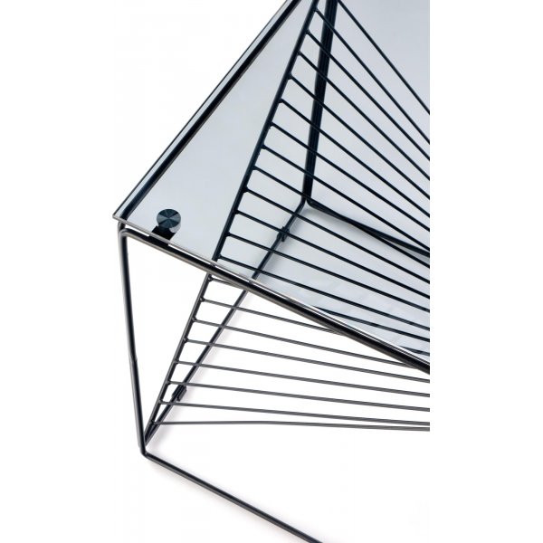 Table basse Orlando 50 x 50 cm - Verre fumé Table basse Orlando 50 x 50 cm - Verre fumé