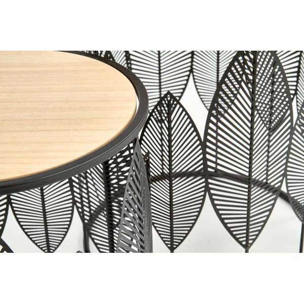 Monastir salontafel - Zwart & Hout Monastir salontafel - Zwart & Hout