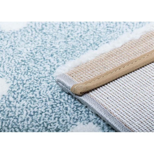 Machinaal geweven vloerkleed Octavia - Turkoois