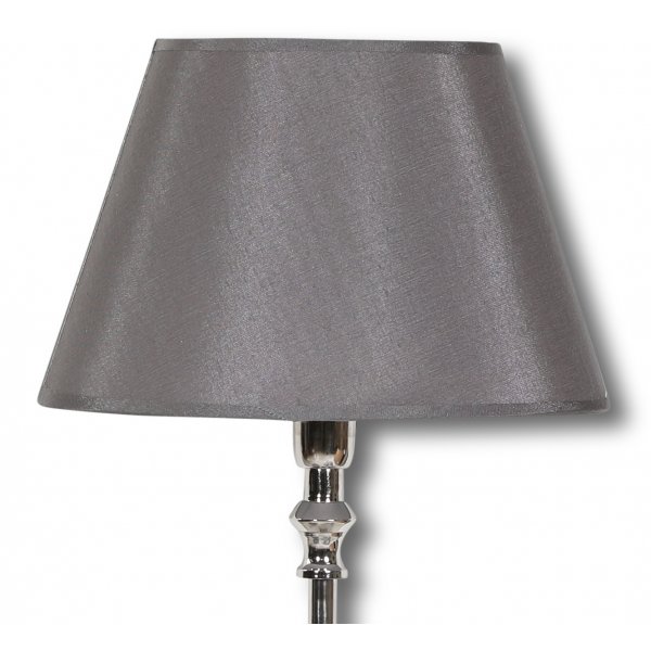Lampskrm rund 35 cm - Gr (Sammet)