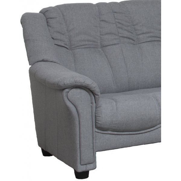 Hörnsoffa grått tyg 5-sits - Rom Hörnsoffa grått tyg 5-sits - Rom