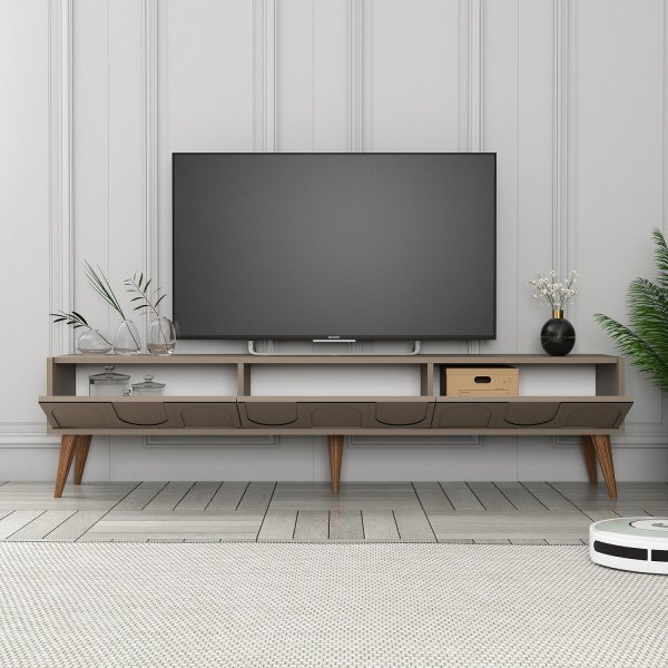 Meuble TV Lyon - Marron/noyer Meuble TV Lyon - Marron/noyer