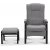 Fauteuil senior Astrid avec repose-pieds et relevage lectrique - Gris