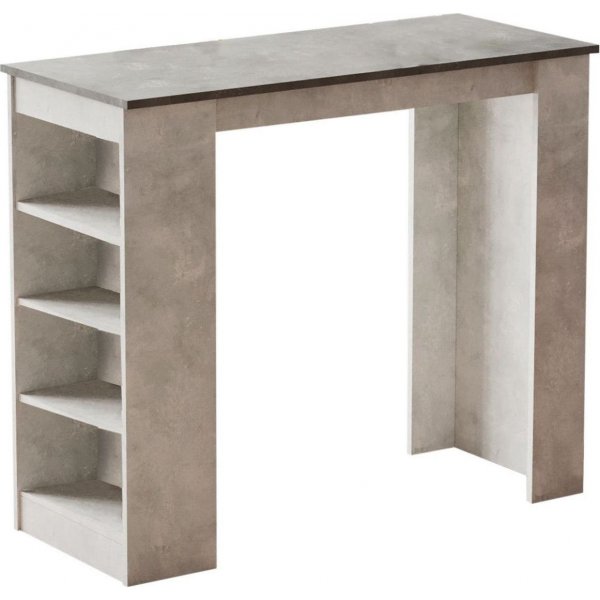 Table de bar Style 120 x 51,6 cm - Gris clair/gris fonc