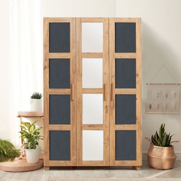 Hedera garderob 2 - Furu/antracit Hedera garderob 2 - Furu/antracit