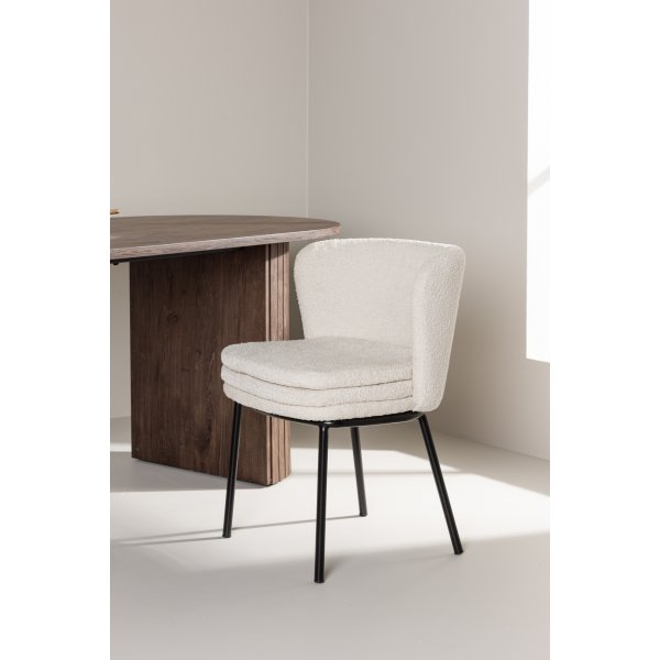 Agnes matstol - Vit boucle Agnes matstol - Vit boucle