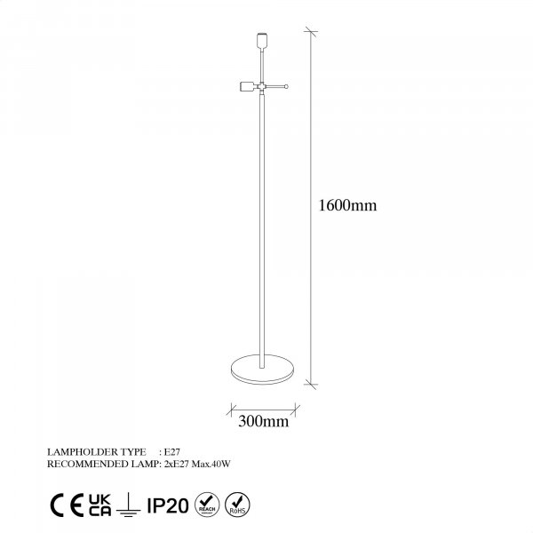 Lampadaire Bette - Noir Lampadaire Bette - Noir