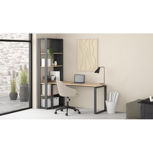 Bibliothèque Sign - Gris mat/hickory Bibliothèque Sign - Gris mat/hickory