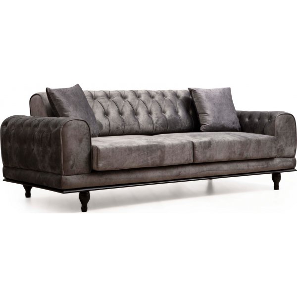 Arredo Capitone 3-sits bddsoffa - Antracit