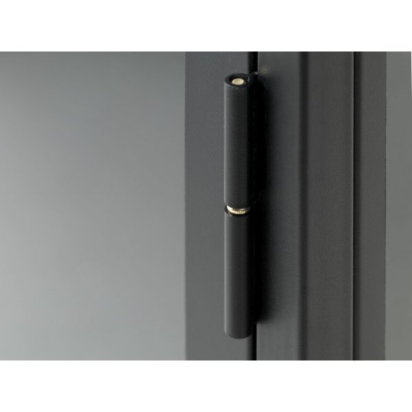 Armoire métallique noire Toddy avec porte vitrée H160 cm Armoire métallique noire Toddy avec porte vitrée H160 cm