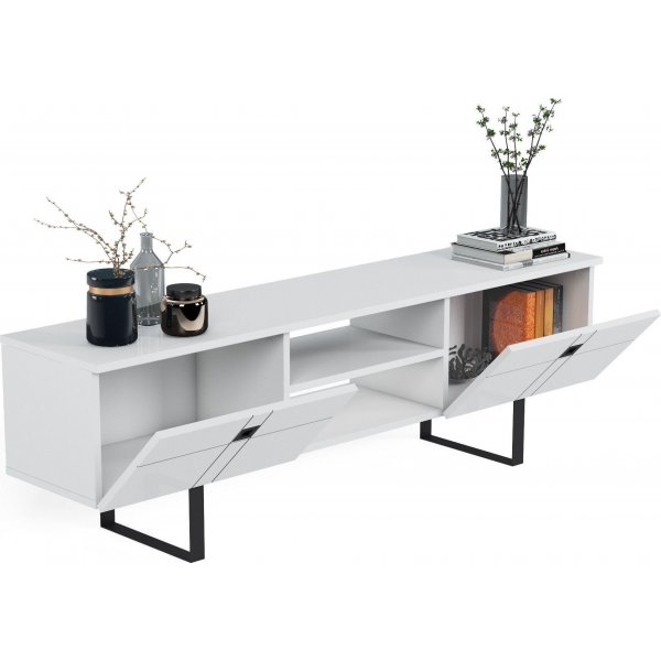 Paulo mediabänk - Vit Paulo mediabänk - Vit