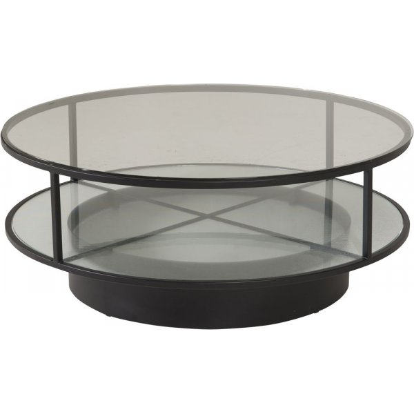 Table basse Kävsta Ø100 cm - Noir/verre Table basse Kävsta Ø100 cm - Noir/verre