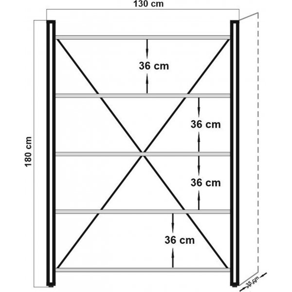 Bibliothèque Cosmo Fix - Pin/noir Bibliothèque Cosmo Fix - Pin/noir