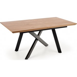 Errol eettafel 180-240 x 90 cm - Eiken/zwart