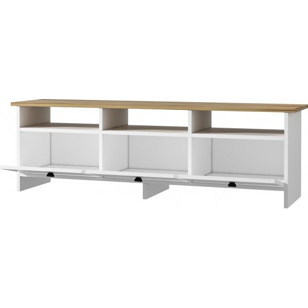 Trysil mediabank - Eiken wit/saffier