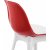 Chaise de salle  manger Eos 2-pack - Rouge/blanc