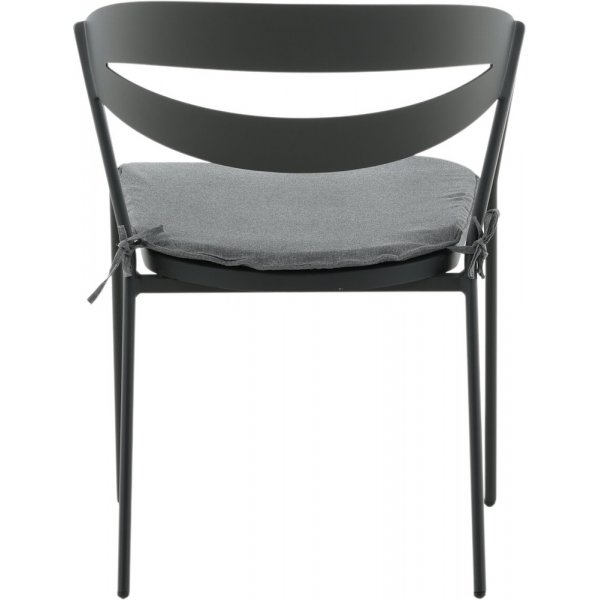 Slit matstol - Svart/Gr