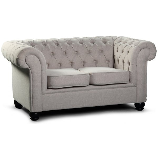 Chesterfield York 2-sits soffa - Valfritt tyg Chesterfield York 2-sits soffa - Valfritt tyg