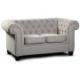Chesterfield York 2-sits soffa - Valfritt tyg