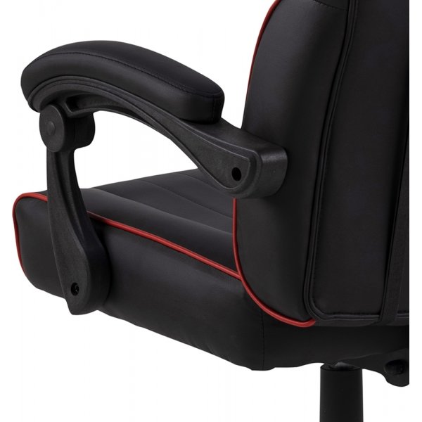 Chaise de bureau / chaise de jeu Canyon - Noir PU/rouge Chaise de bureau / chaise de jeu Canyon - Noir PU/rouge
