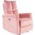 Neptun elektrisk ställbar reclinerfåtölj i rosa sammet Neptun elektrisk ställbar reclinerfåtölj i rosa sammet