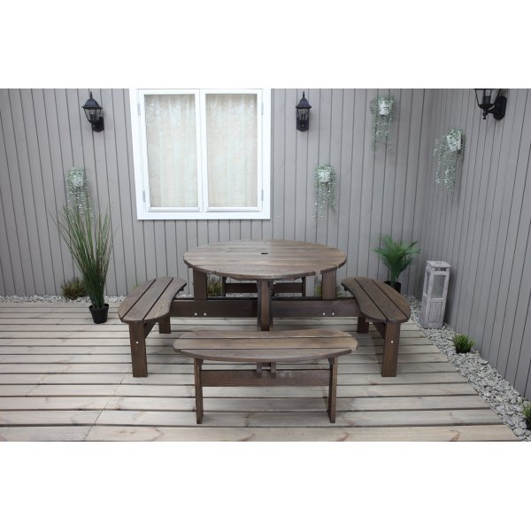 Ronda meubelgroep - Tuinbank & tafel in één - Bruin Ronda meubelgroep - Tuinbank & tafel in één - Bruin