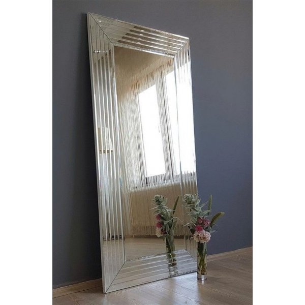 Adonis spiegel 130x65 cm - Zilver