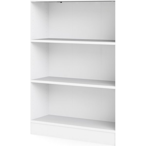 Basic låg och bred bokhylla - Vit Basic låg och bred bokhylla - Vit