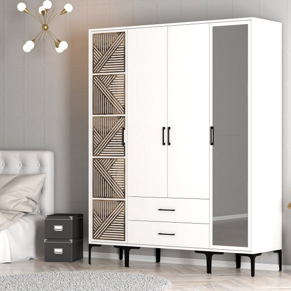 Armoire Kumsal 10 Blanc