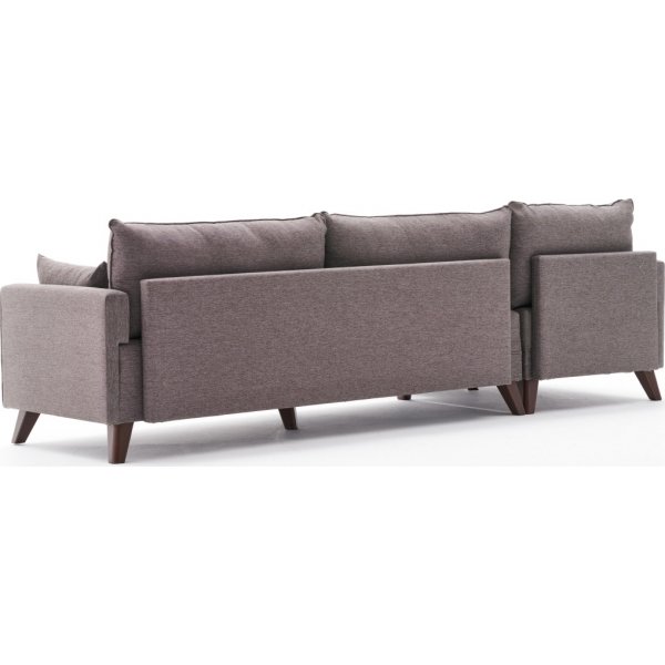 Canap Bella divan gauche - Marron